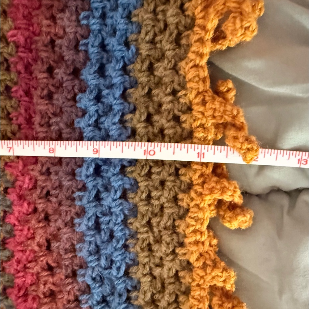 🧣🔥 Colorful Crochet Scarf – Wool Blend 🔥🧣 - Picture 8 of 10